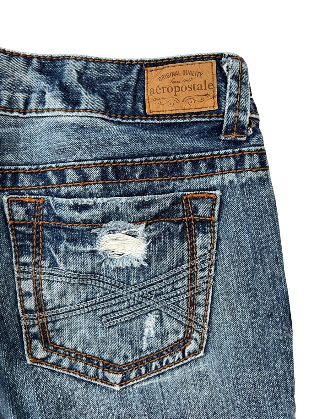 Aeropostale Y2K Low Rise Jeans Hailey Skinny Flare Womens Size 5/6